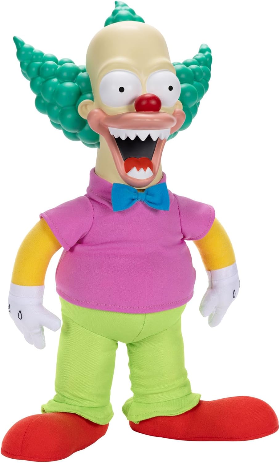 The Simpsons Talking Krusty Doll Plush - 16" Tall, Pull-String Interactive Toy by Jakks Pacific