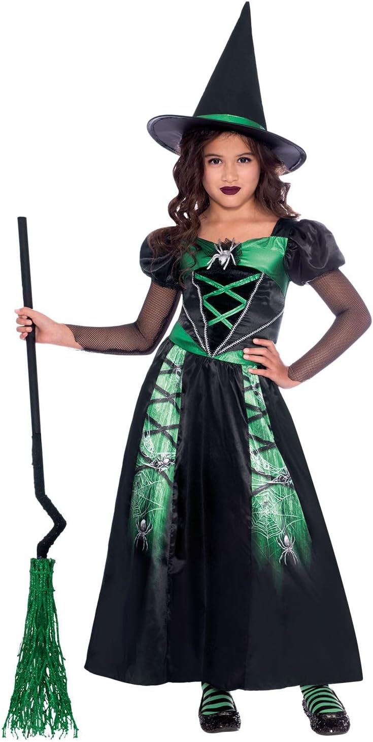 Amscan Spider Witch Costume - Girls 6-8 Years