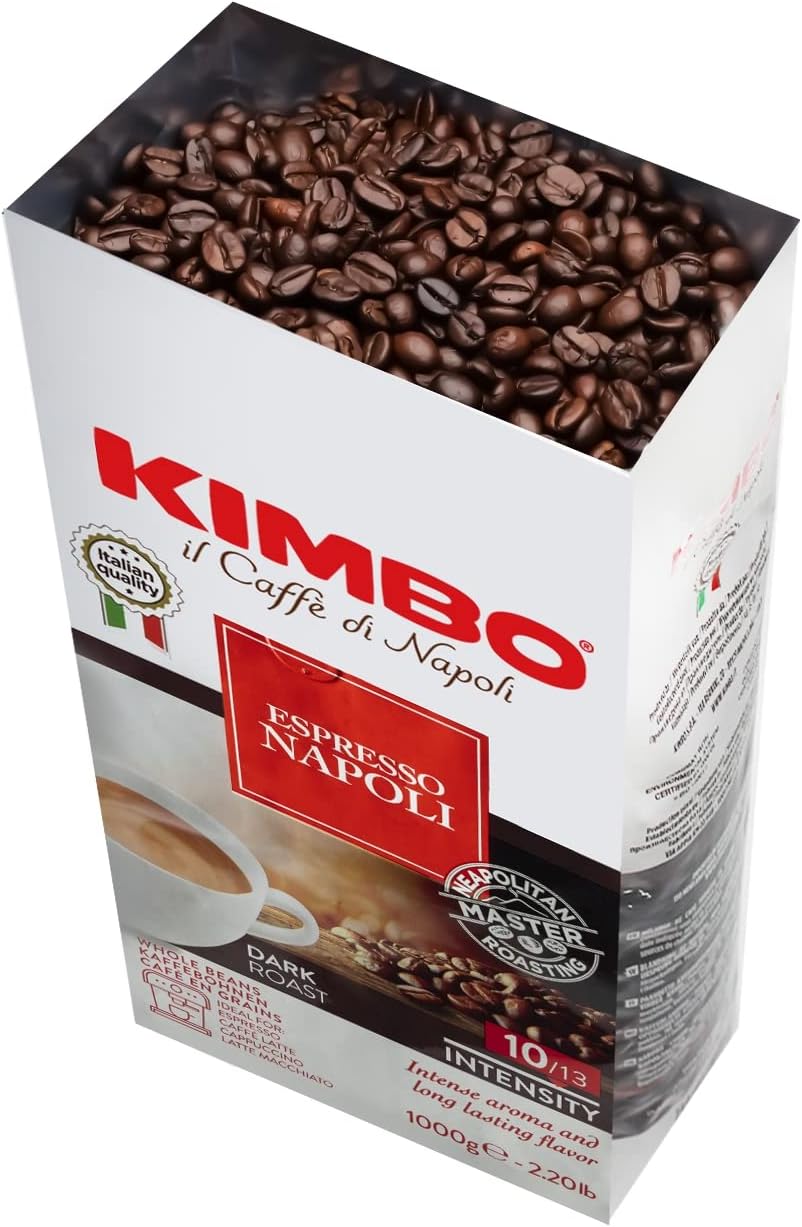 Kimbo Espresso Napoli Whole Coffee Beans - Dark Roast 250g