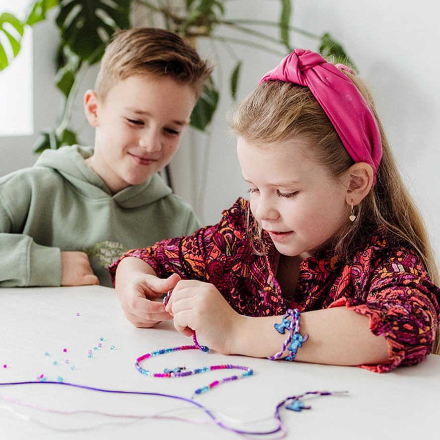 Totum Stitch Disney Charm Bracelet - DIY Glass Bead Bracelet Set for Kids 5