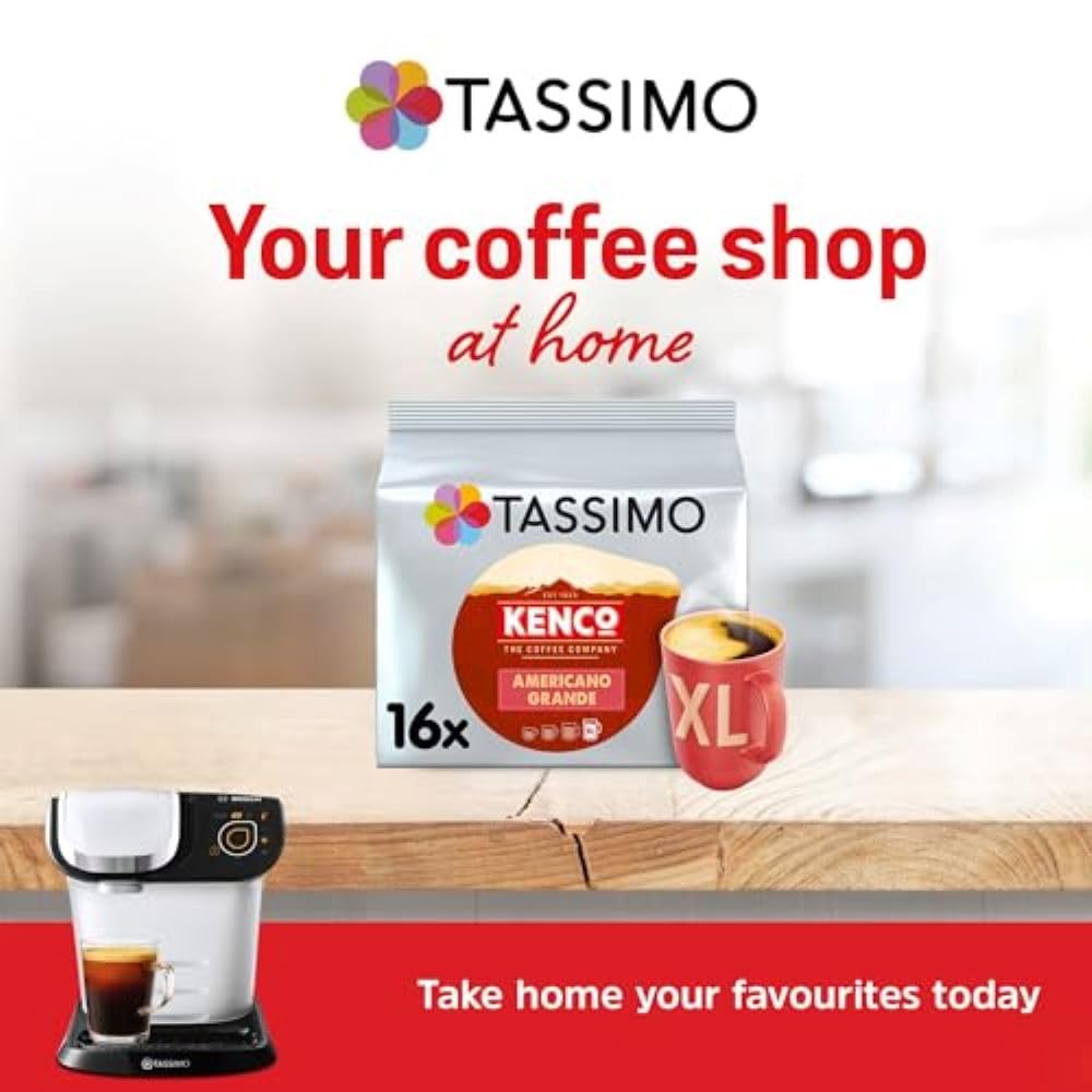 Kenco Americano Grande Coffee Pods for Tassimo Machines (Pack of 5, 80 Capsules) 6