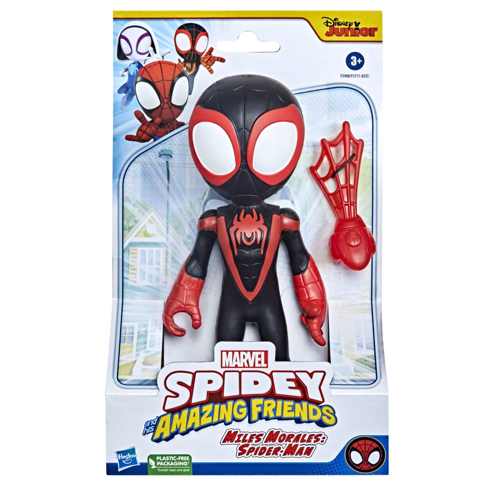 Hasbro Marvel Spidey and His Amazing Friends Supersized Miles Morales: Spider-Man Action Figure - 22.5 cm, Ages 3+ 11