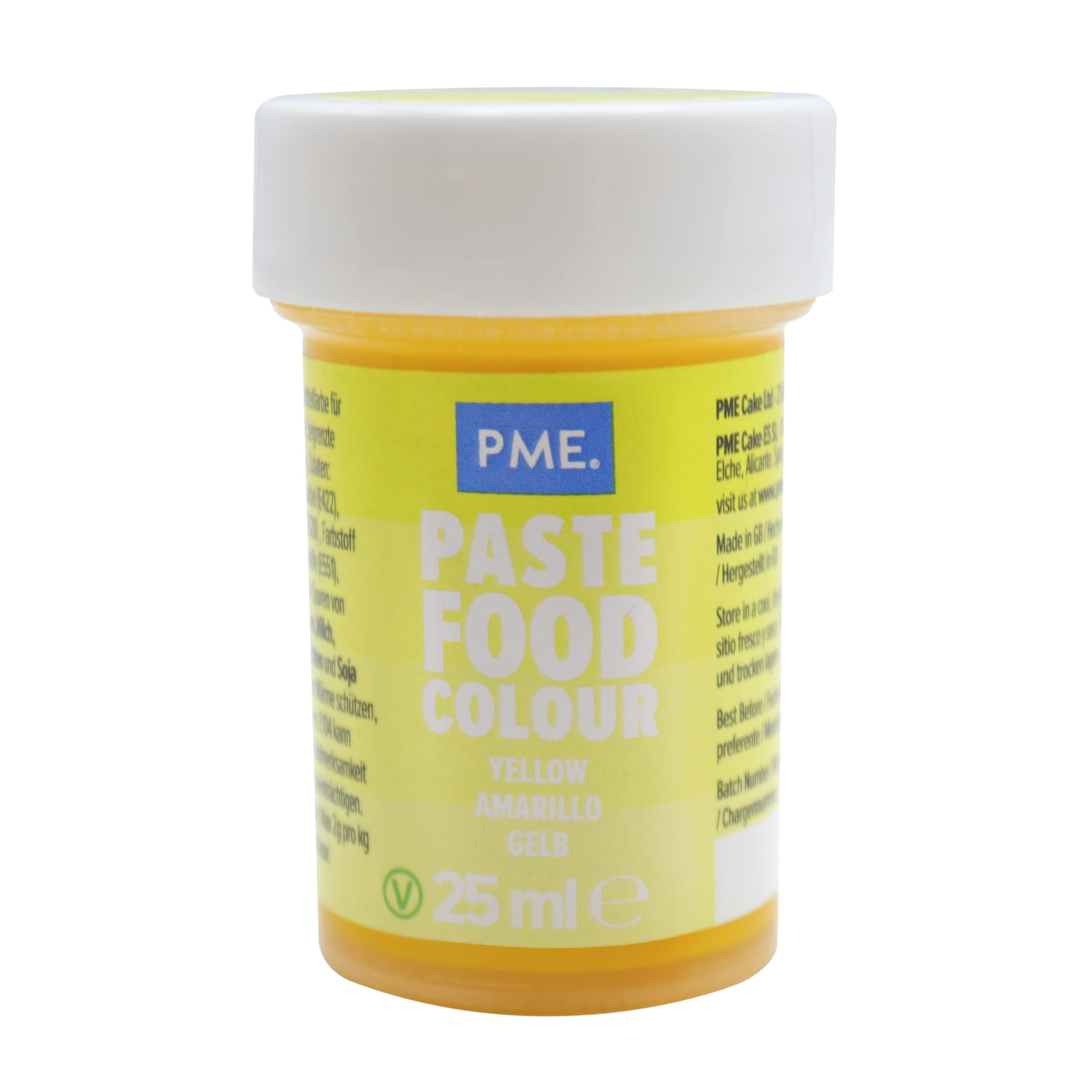 PME Paste Food Colour Sunny Yellow 25g