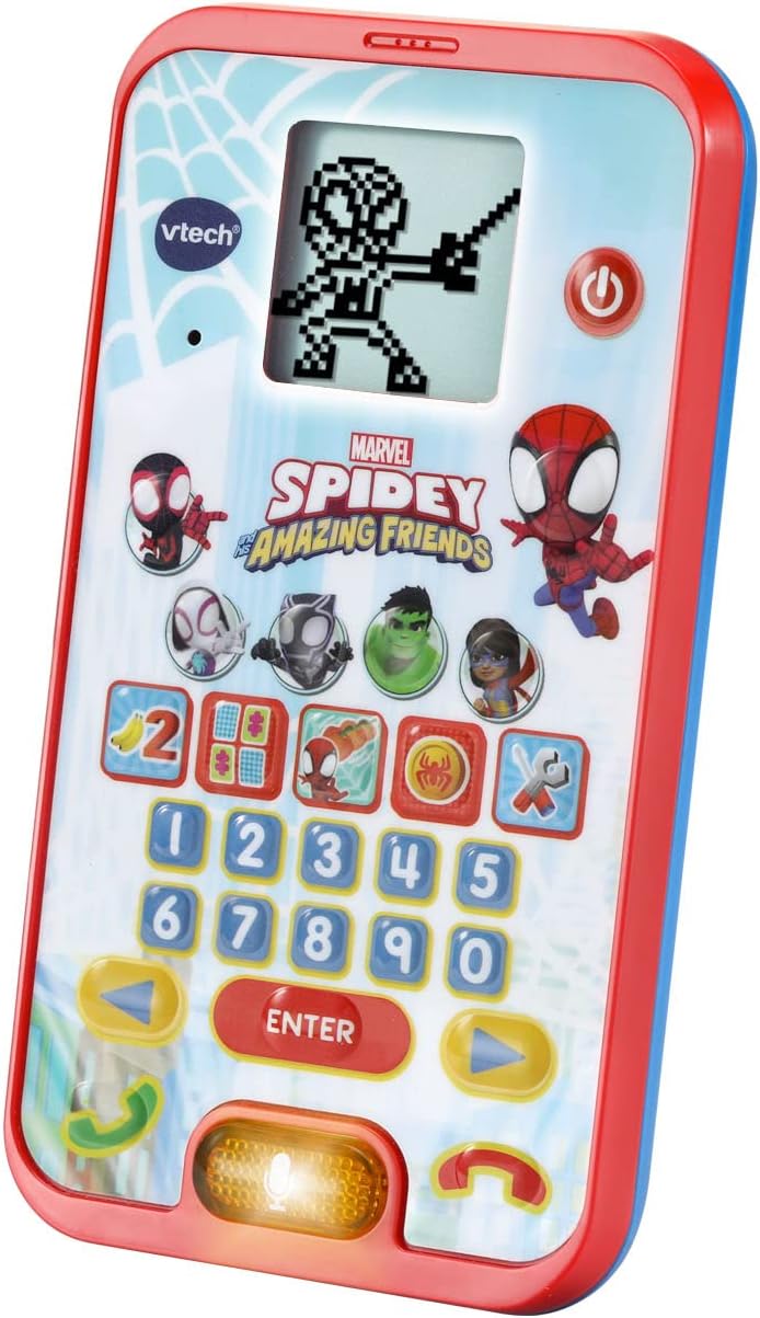 VTech Spidey and His Amazing Friends: Spidey Learning Phone - Interactive Educational Toy for Ages 2-5