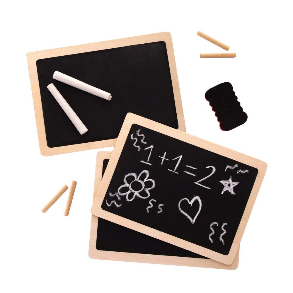Baker Ross AW954 Wooden Chalkboards for Arts and Crafts | Pack of 4 | 17.5 x 13 cm 1