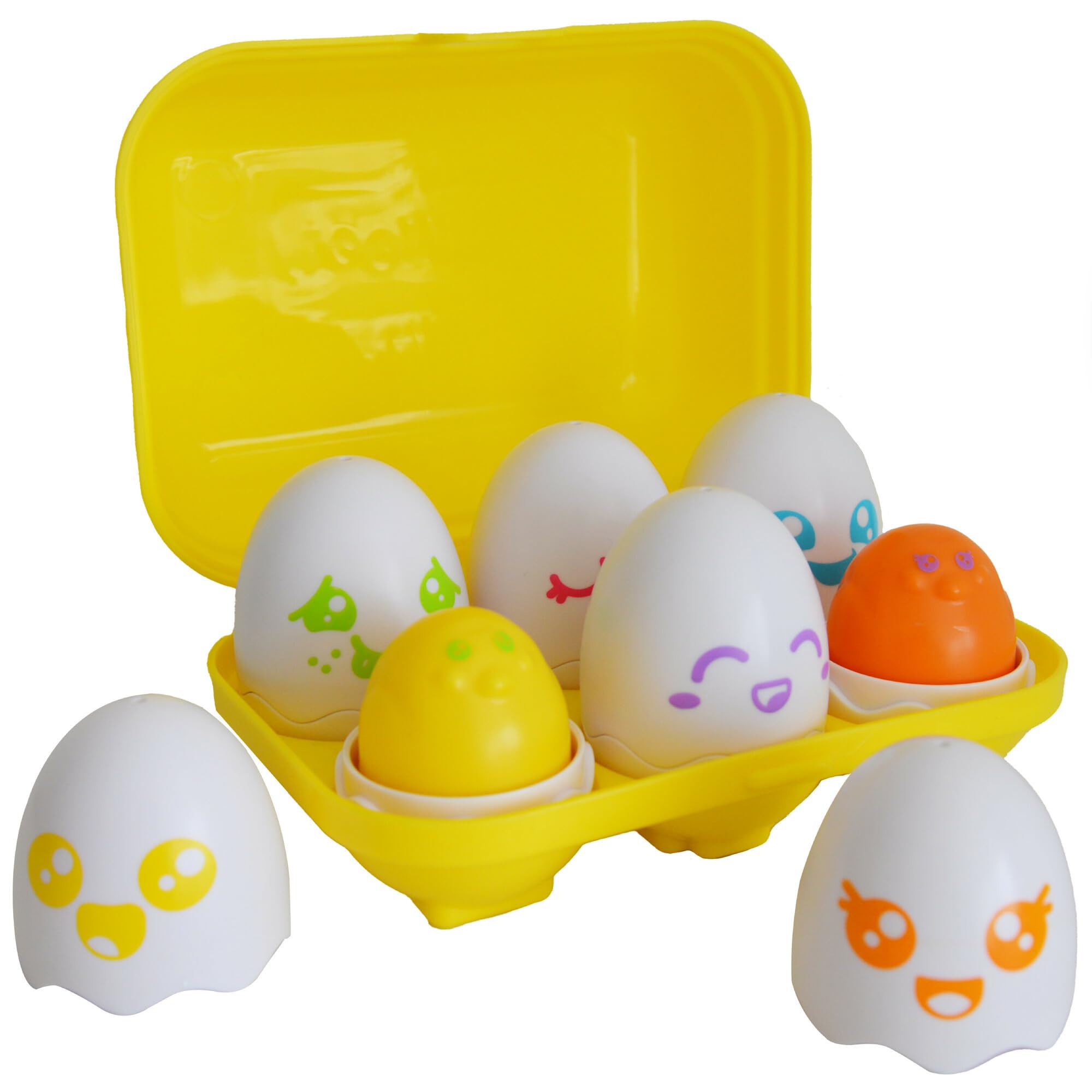 Toomies Hide and Squeak Eggs - Sensory Shape & Colour Sorting Toy for Toddlers 6-36 Months