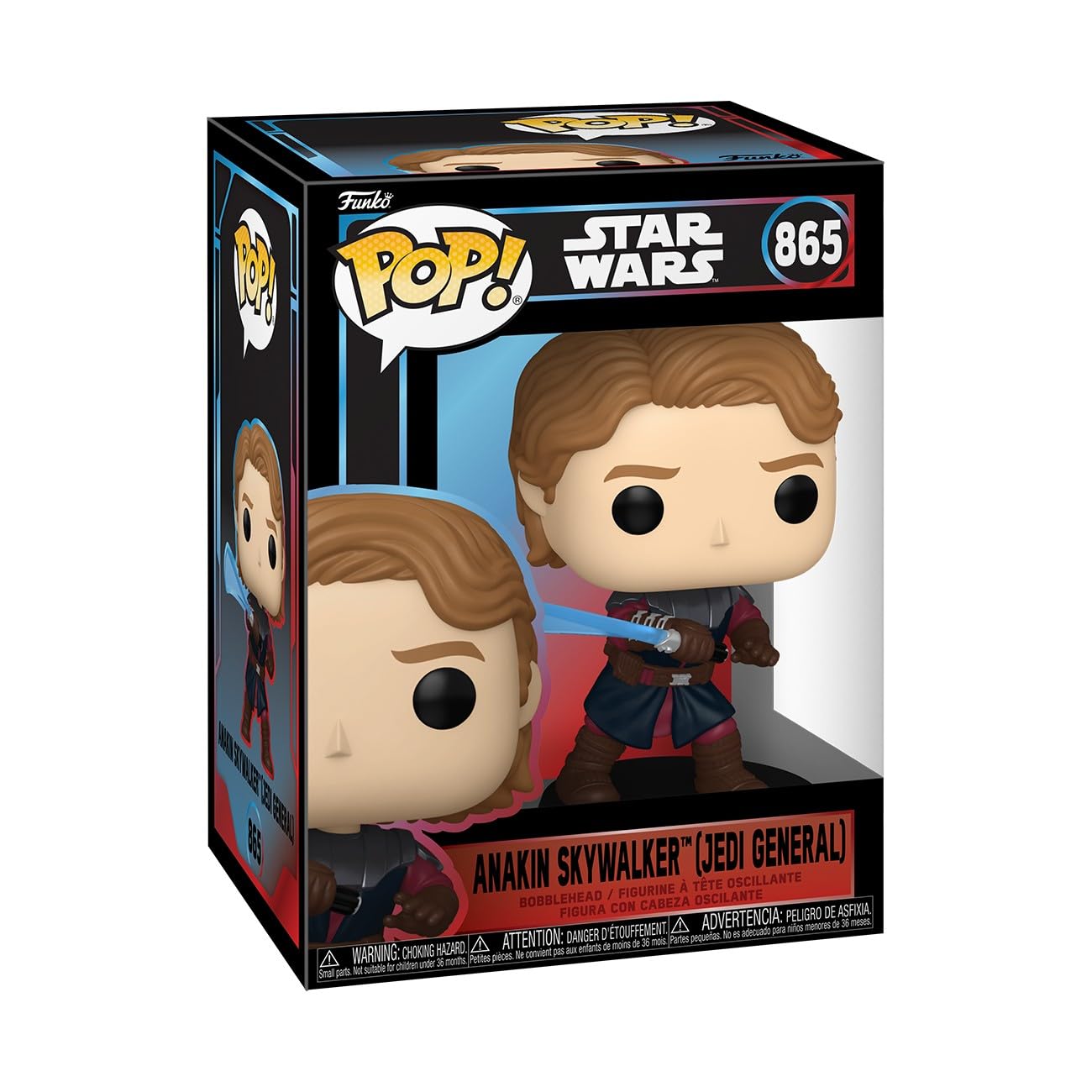 Funko POP! Star Wars - Jedi General Anakin Vinyl Figure | Approx. 3.75 inches | Ages 3+