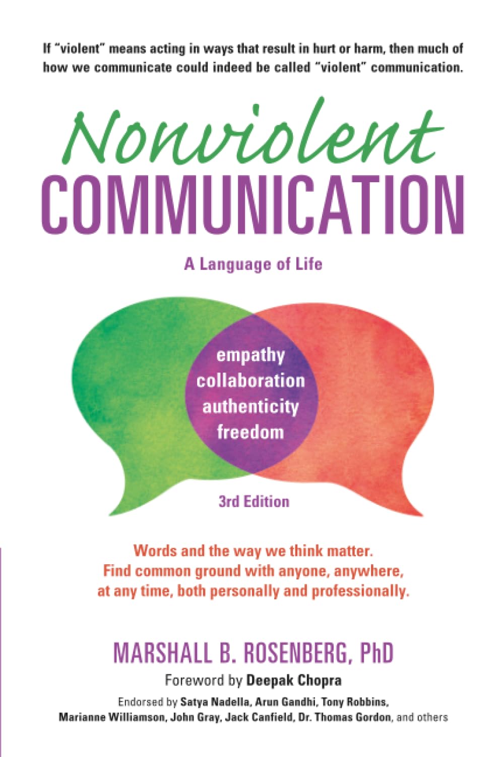 PuddleDancer Press Nonviolent Communication: A Language of Life, 3rd Edition | Paperback | 264 Pages