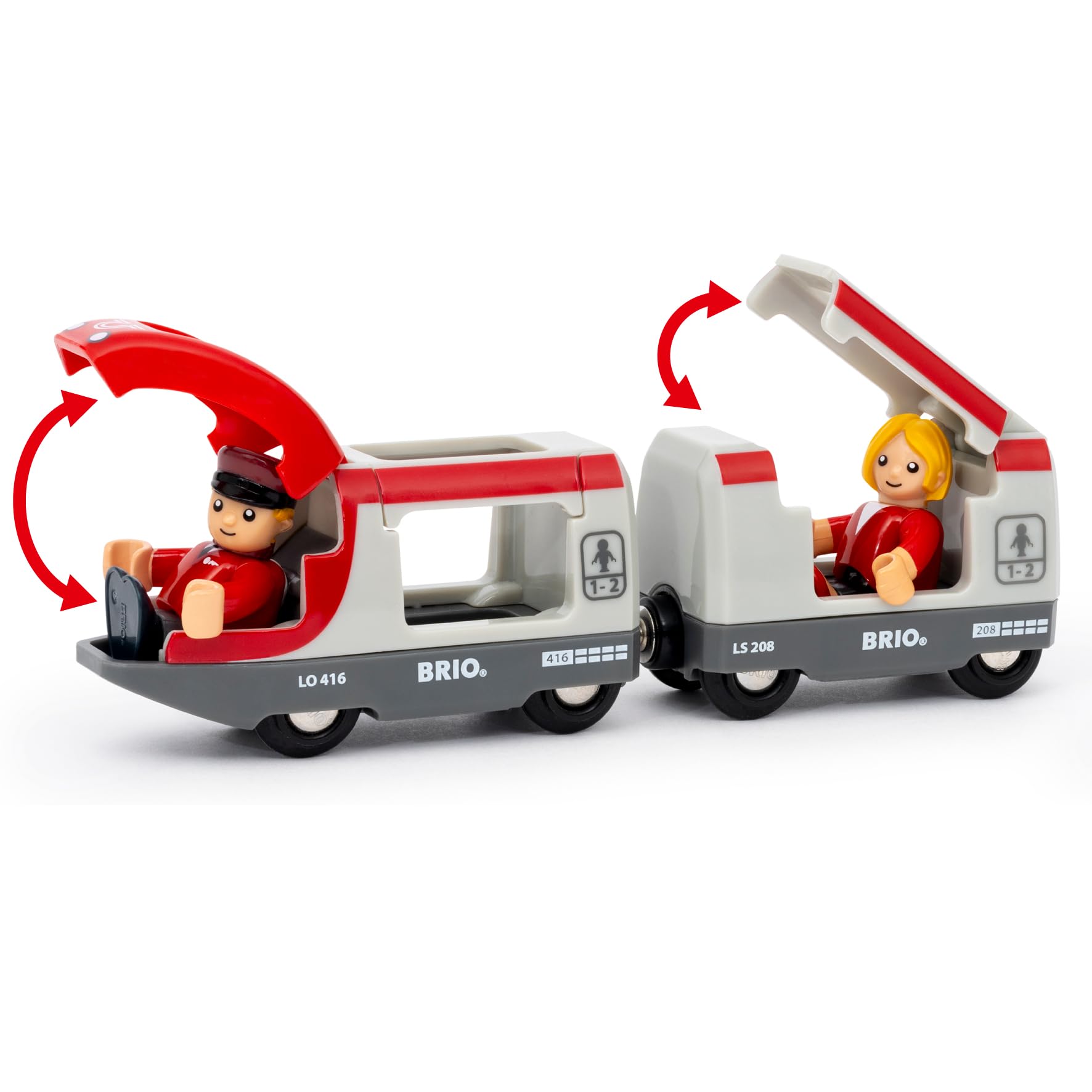 BRIO World Starter Set Travel Toy Train Set - 22 Pieces, Wooden, Ages 3+ | Model 63607900 5