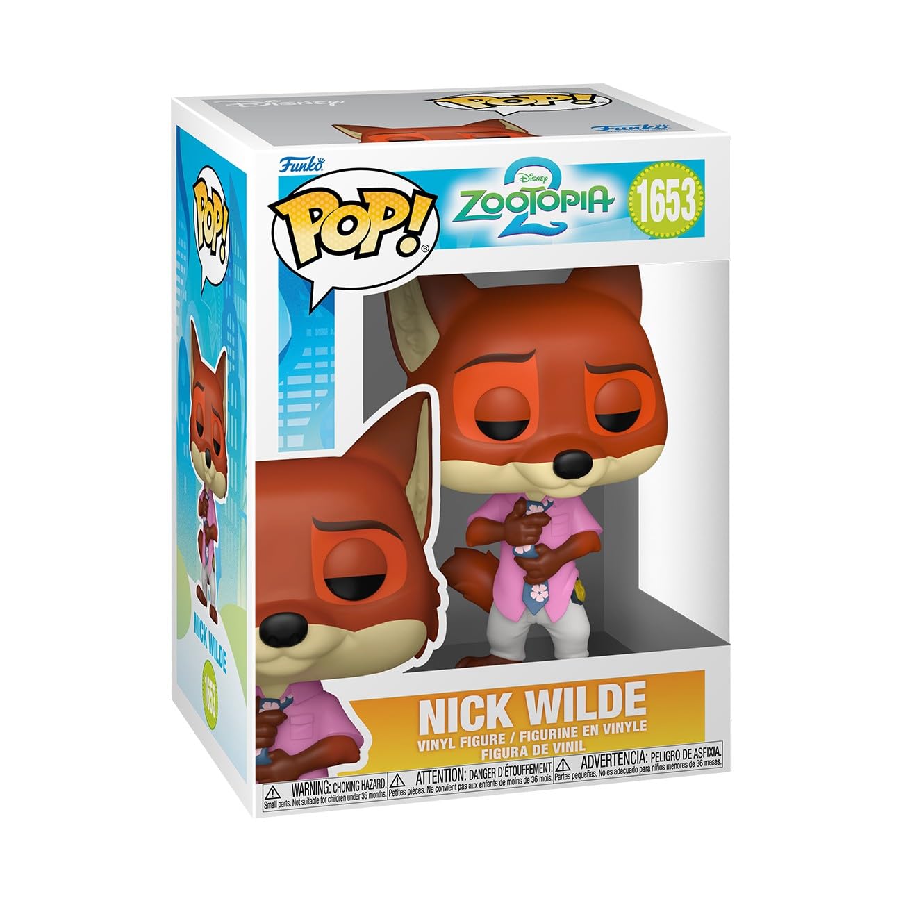 Funko Pop! Disney: Zootopia 2 - Nick Wilde Collectable Vinyl Figure | 3.75 in 1