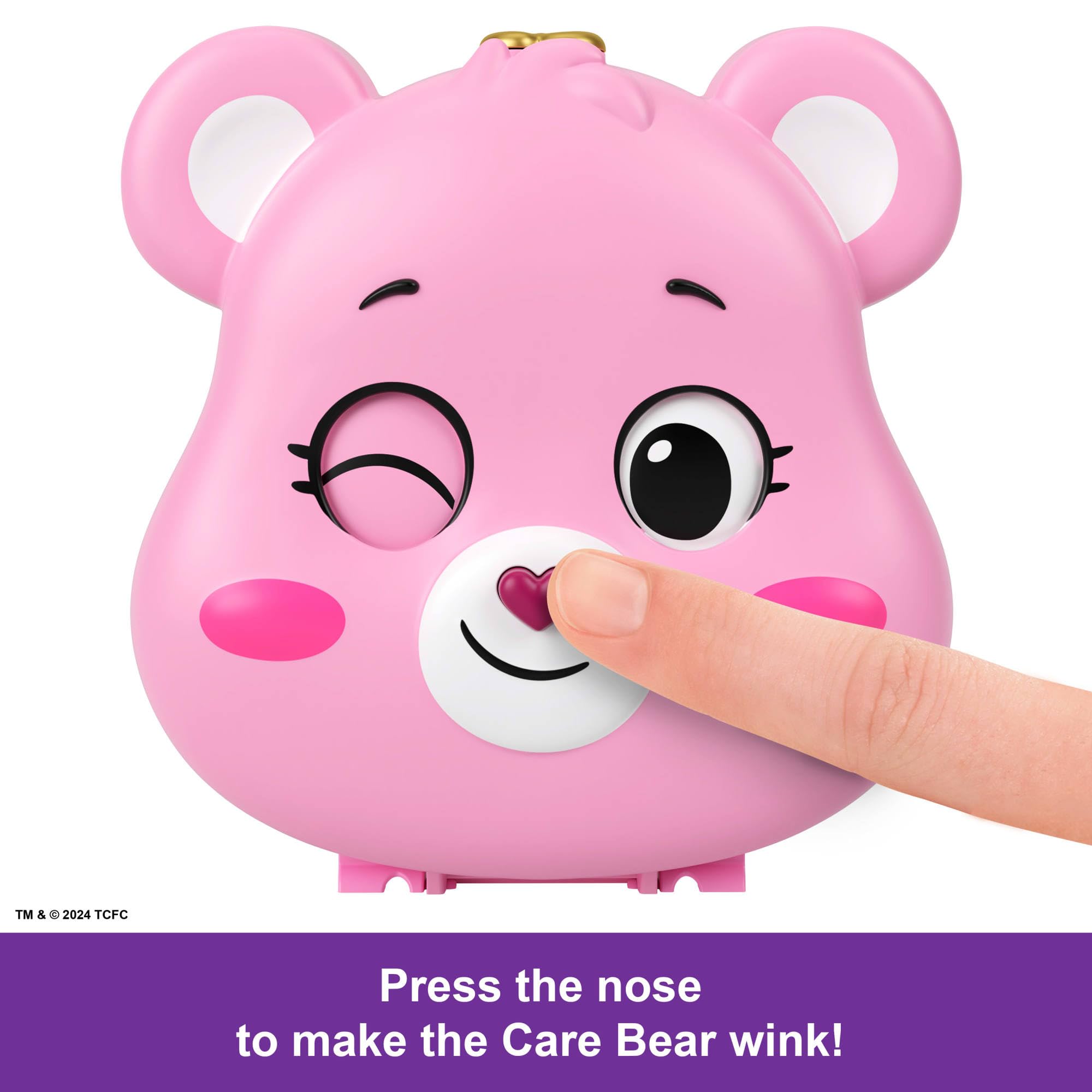 Polly Pocket x Care Bears Playset - Compact with Dolls, Car & Accessories