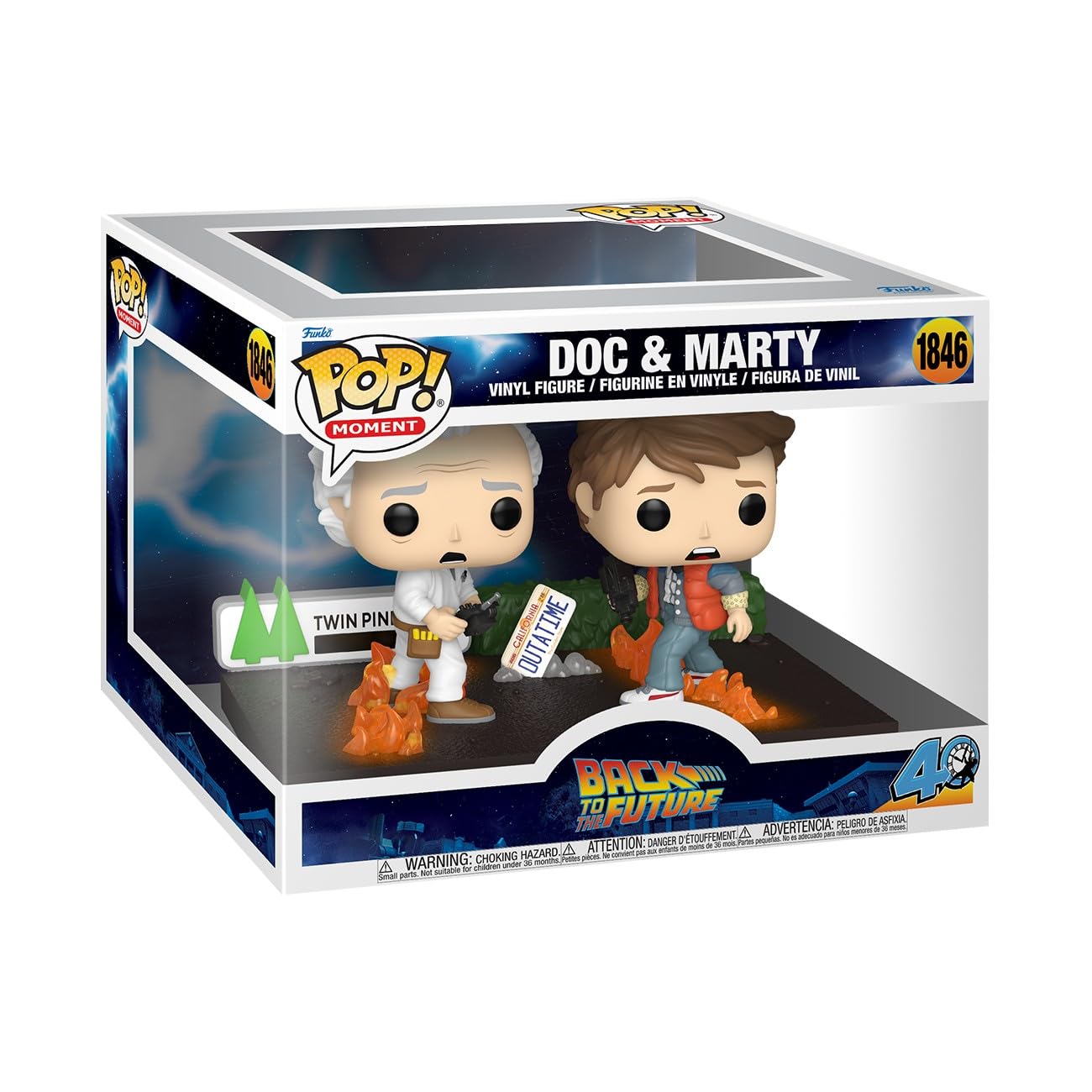 Funko Pop! Moments - Back to the Future Doc & Marty Vinyl Figure