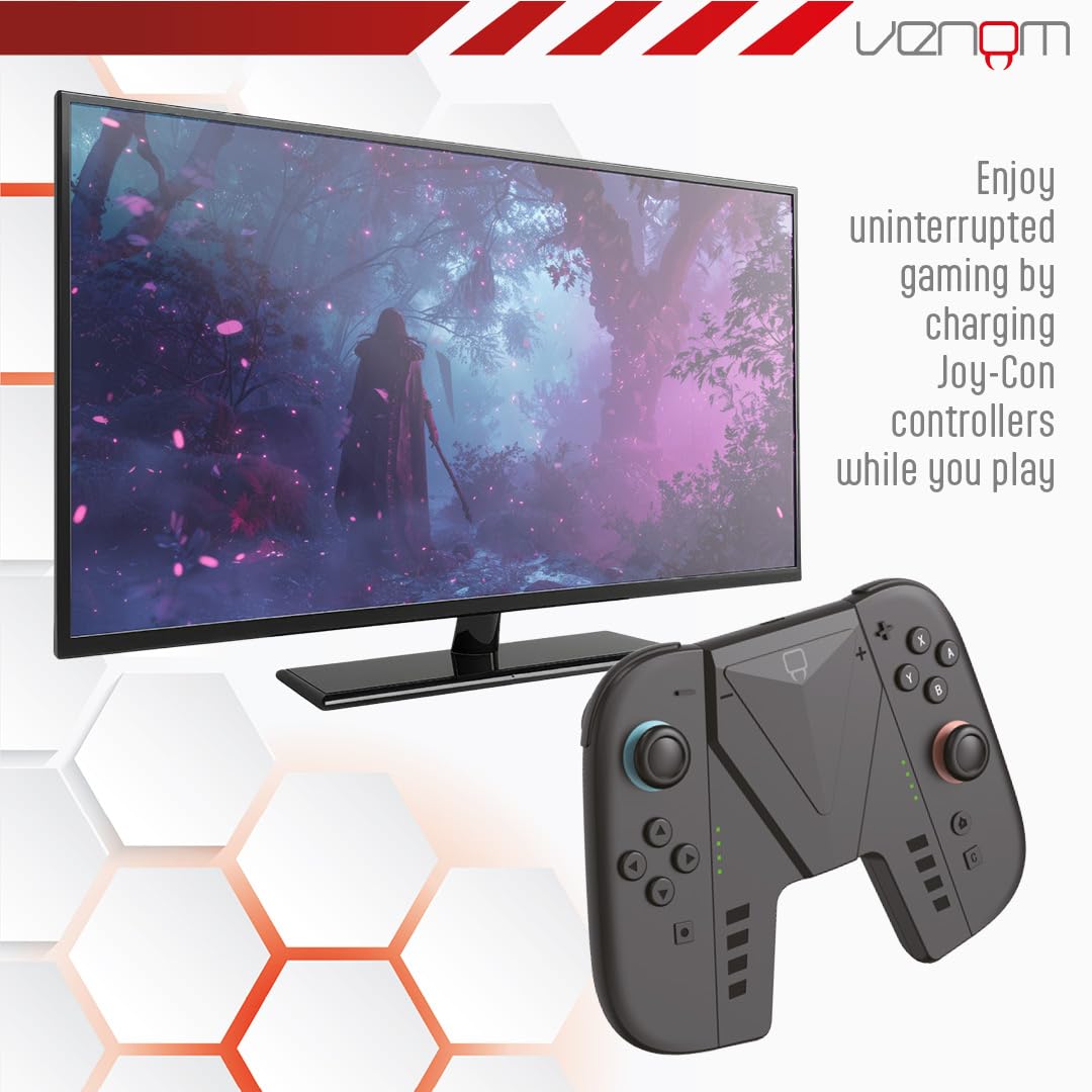 Venom Switch 2 Joy-Con Play & Charge Grip for Nintendo Switch 2 - Amazon Exclusive 7