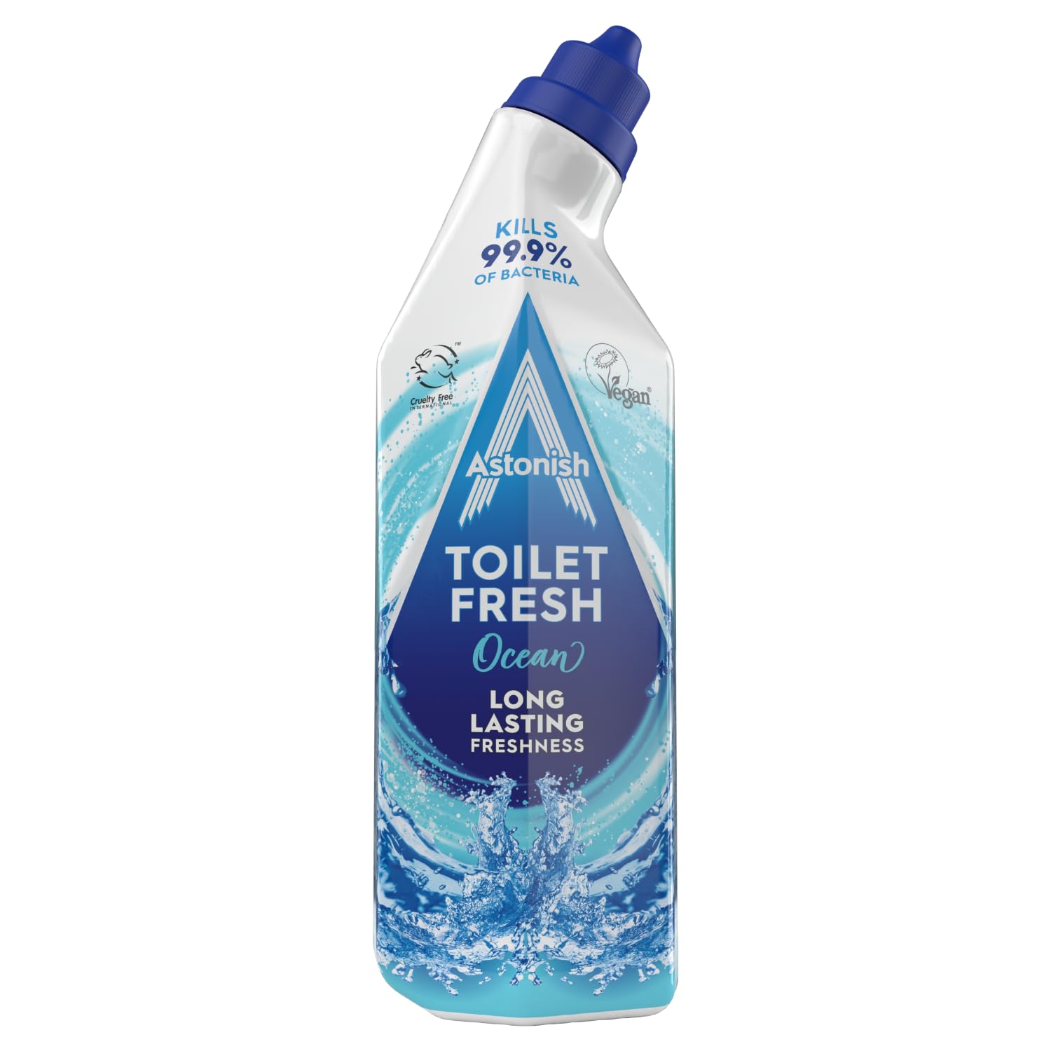 Astonish - Toilet Fresh Gel, Kills 99.9% of Bacteria, Limescale Prevention, Marine & Citrus Scent