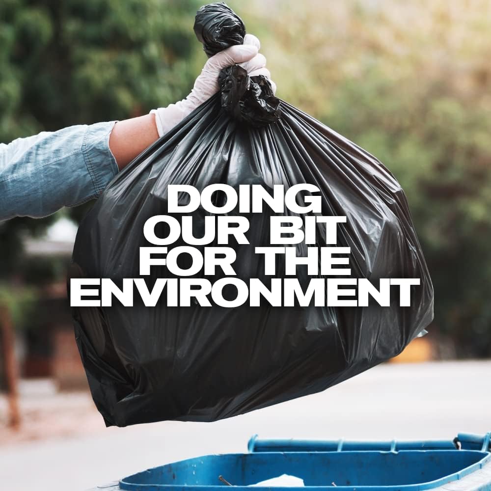 EcoBag 20-Pack Heavy Duty Refuse Sacks 100L - 736 x 935mm Clear Recycled Bin Liners 3