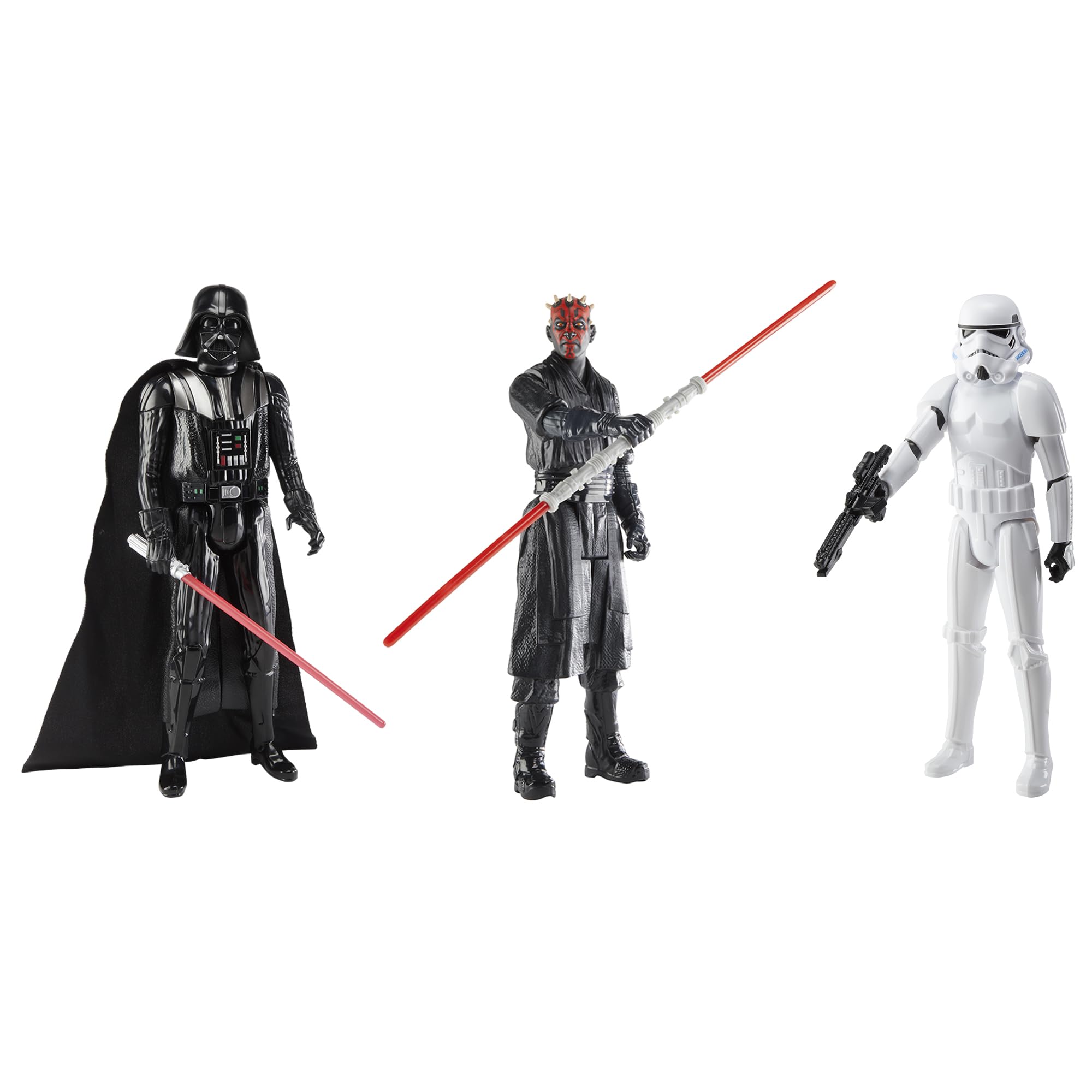 Star Wars Clash of the Dark Side - 30-cm Action Figure 3-Pack with Darth Vader, Darth Maul & Stormtrooper