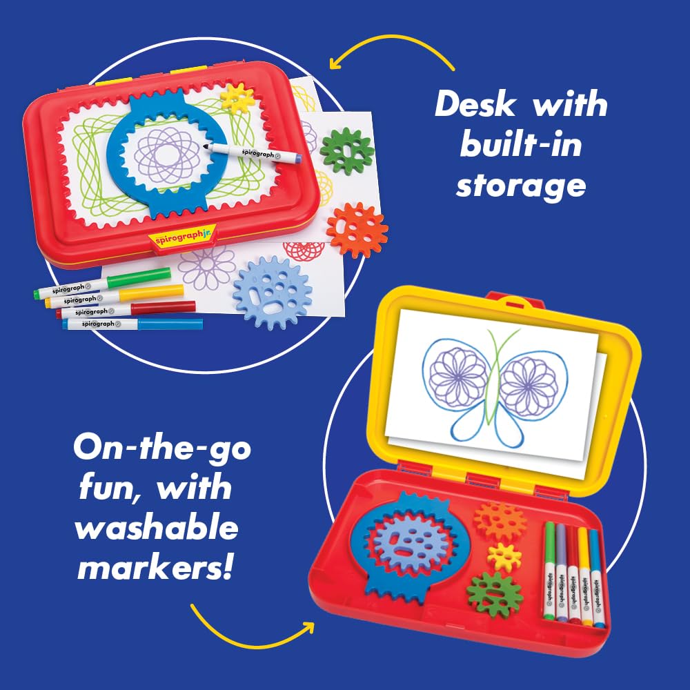 Spirograph Junior Design Set - Jumbo Gears & Washable Markers for Kids 3+ 8