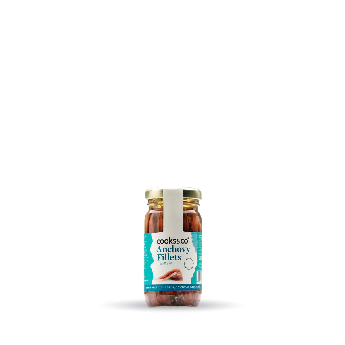 Cooks & Co Anchovy Fillets in Olive Oil - 100 g (Pack of 6)