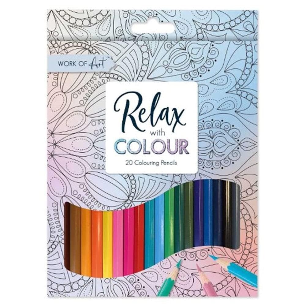 Colour Therapy Colouring Pencil Set - 20 Pre-Sharpened Wooden Pencils 5