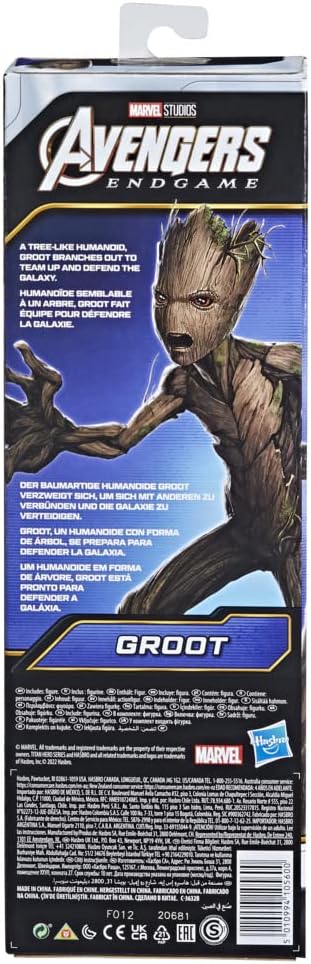 Hasbro Marvel Avengers Titan Hero Series Groot Action Figure - 12-Inch Poseable Toy for Kids 4+ 5