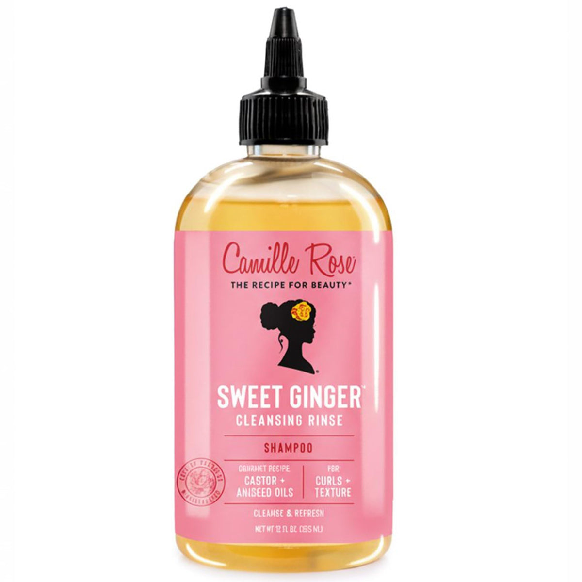 Camille Rose Sweet Ginger Cleansing Rinse - Sulphate-Free, Moisturizing Shampoo for All Hair Types | 12 fl oz