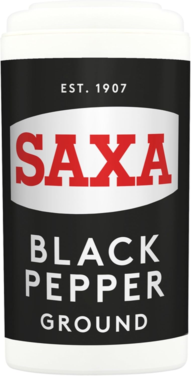 Saxa Gemahlener Schwarzer Pfeffer 25g - Premium Aromatisches Gewürz