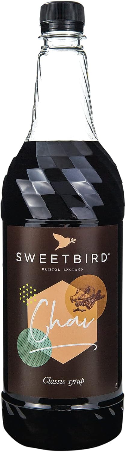 Sweetbird Chai Syrup | 1 Litre | Aromatic Spiced Tea Syrup with Cinnamon, Cardamom & Ginger