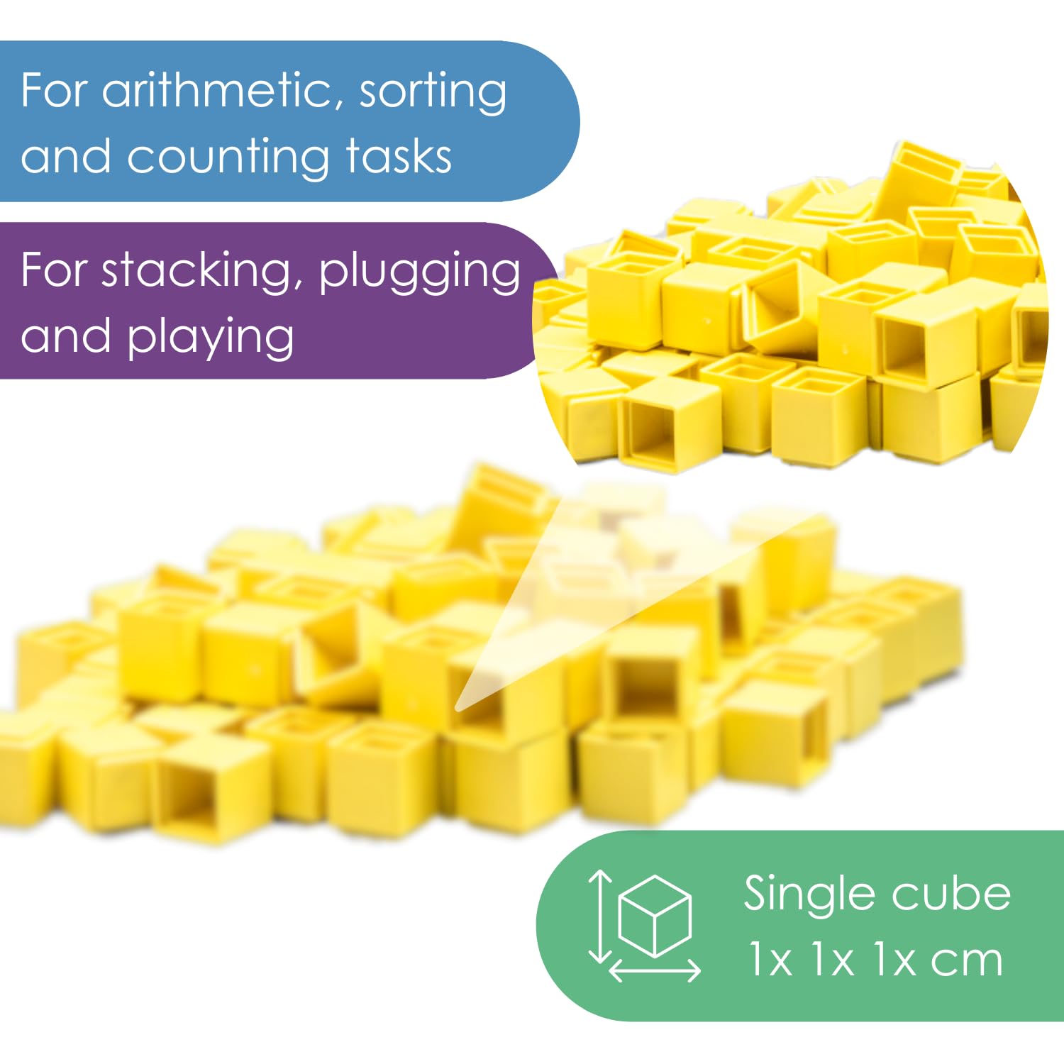 WISSNER Base Ten Set - Educational Math Learning Toy for Kids 3+ 10