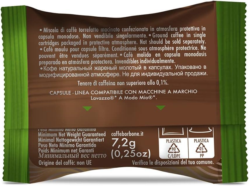 Caffè Borbone Don Carlo Dek Decaffeinated Coffee Blend - 100 Capsules 7