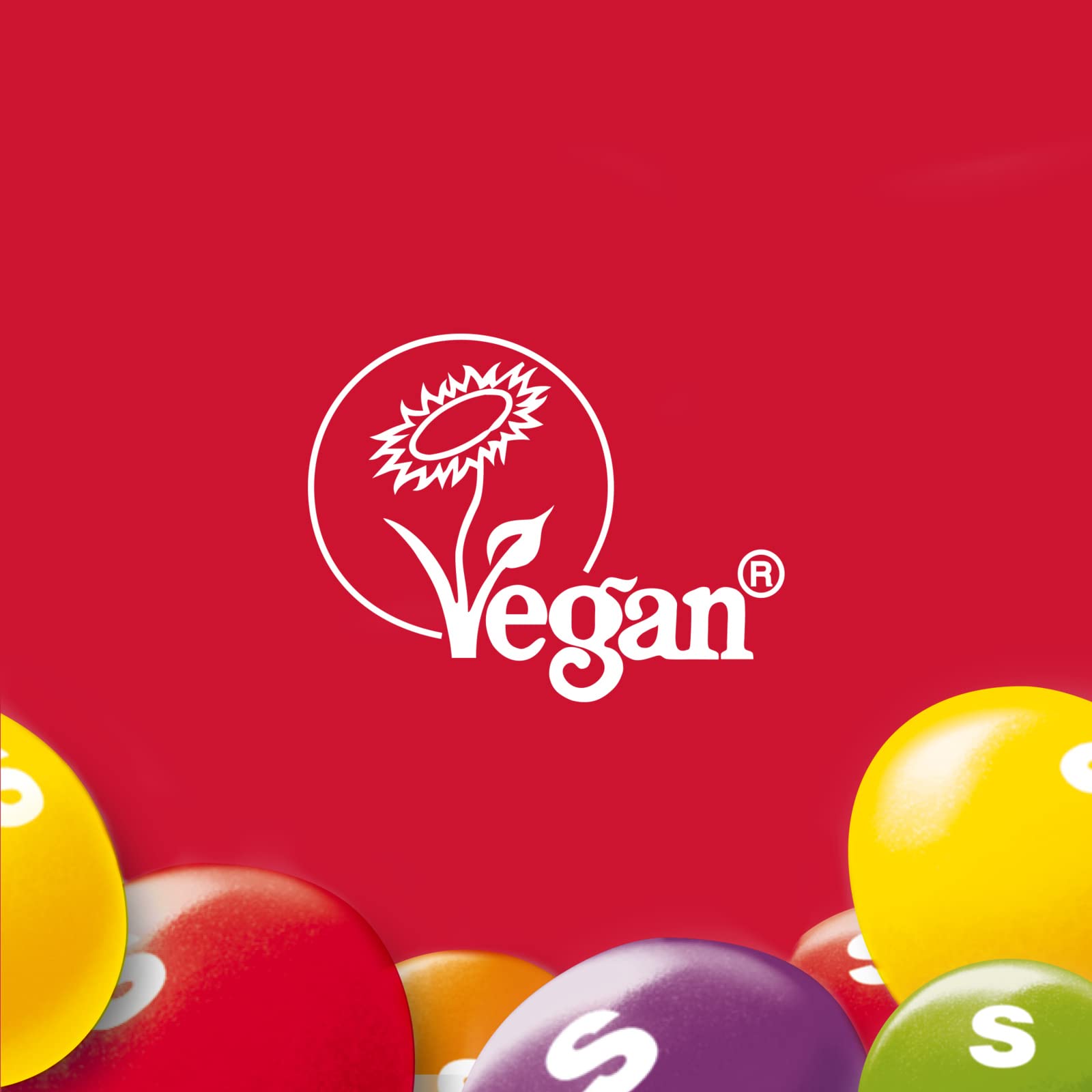 Skittles Vegan Sweets, 36 x 45g Packs, Fruit Flavoured Chewy Sweets with Crisp Shell, Bulk Box