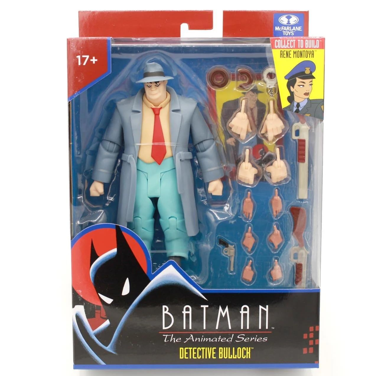 McFarlane Detective Harvey Bullock Action Figure - 6 Inch Scale | Collectible Art Card | Build-A Figure Piece