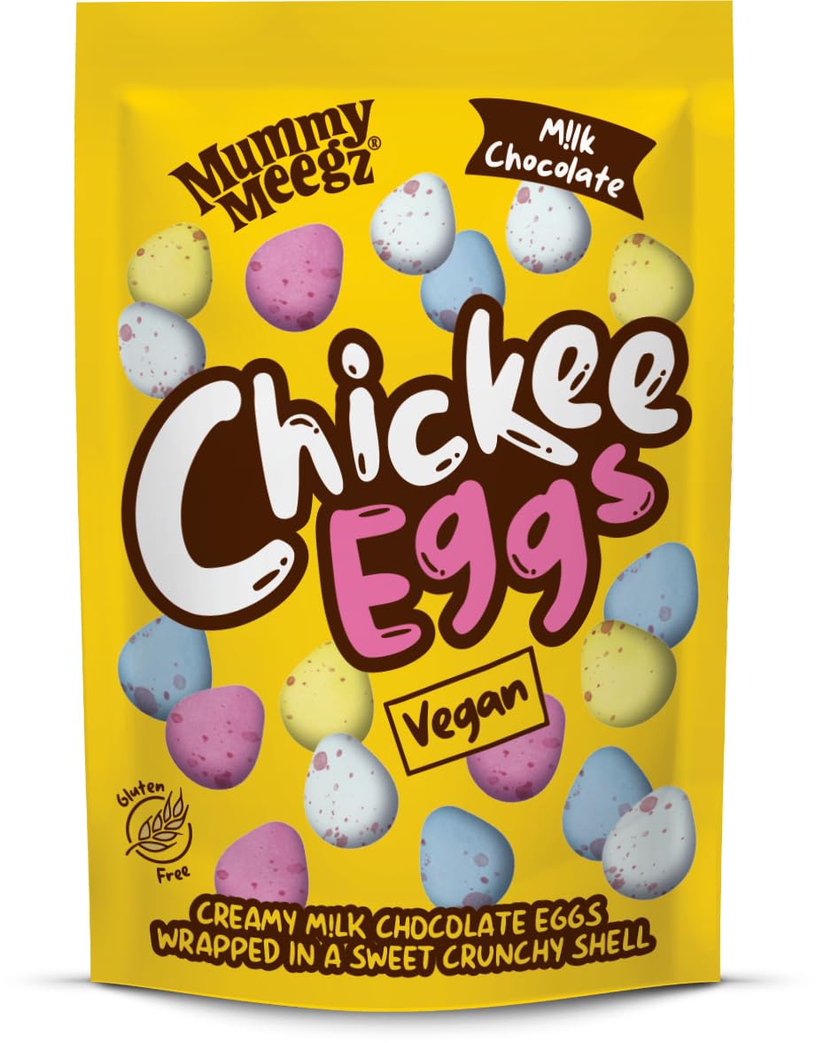 Mummy Meegz Vegan Chickee Eggs 80g - Creamy M!lk Chocolate with Crunchy Shell