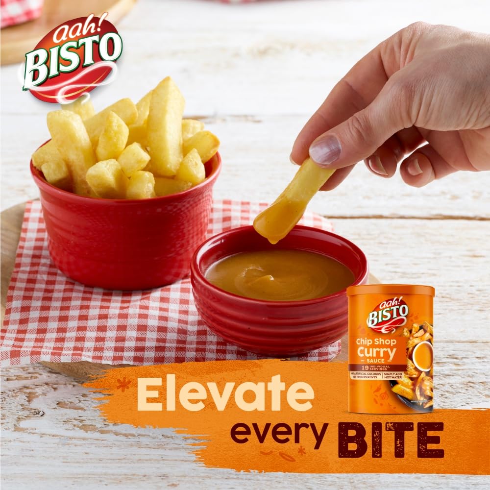 Bisto Quick & Easy Chip Shop Curry Sauce Mix - 170 g Drum | Vegetarian Friendly 5