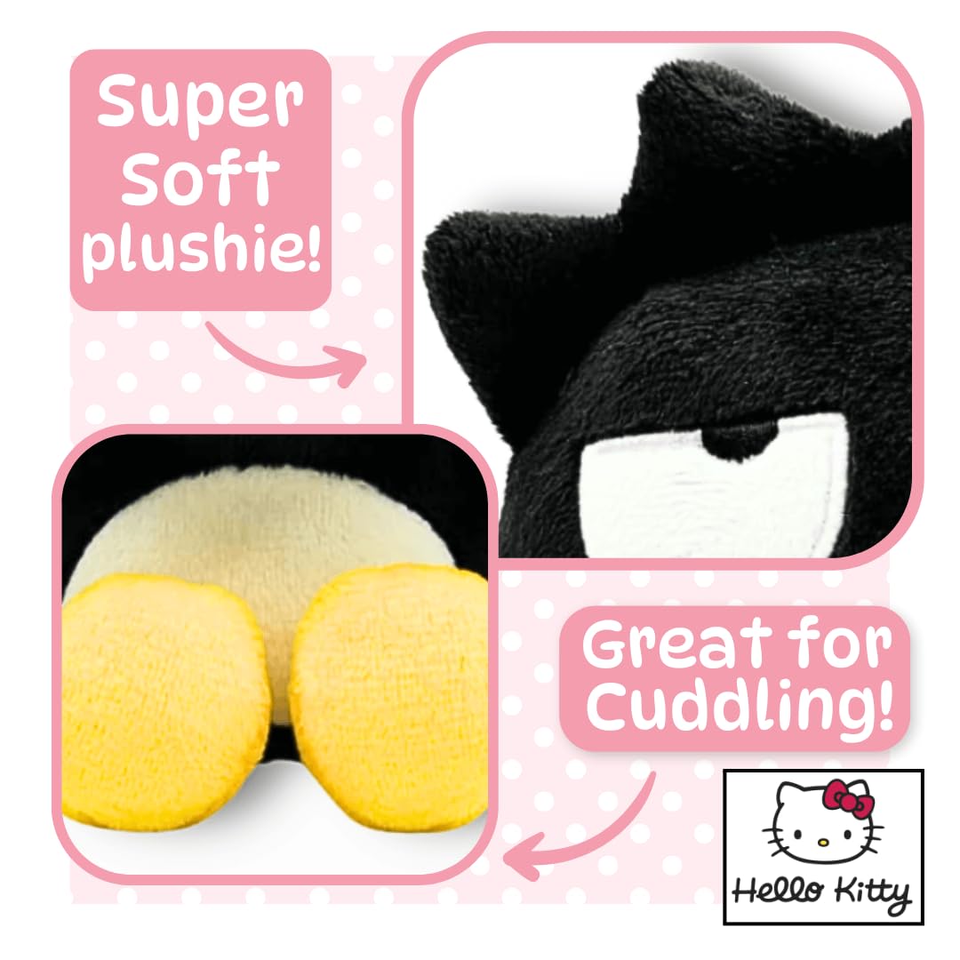 Sanrio Badtz Maru Plush Toy - 15cm Sitting Black Penguin Collectible for Kids & Adults 9