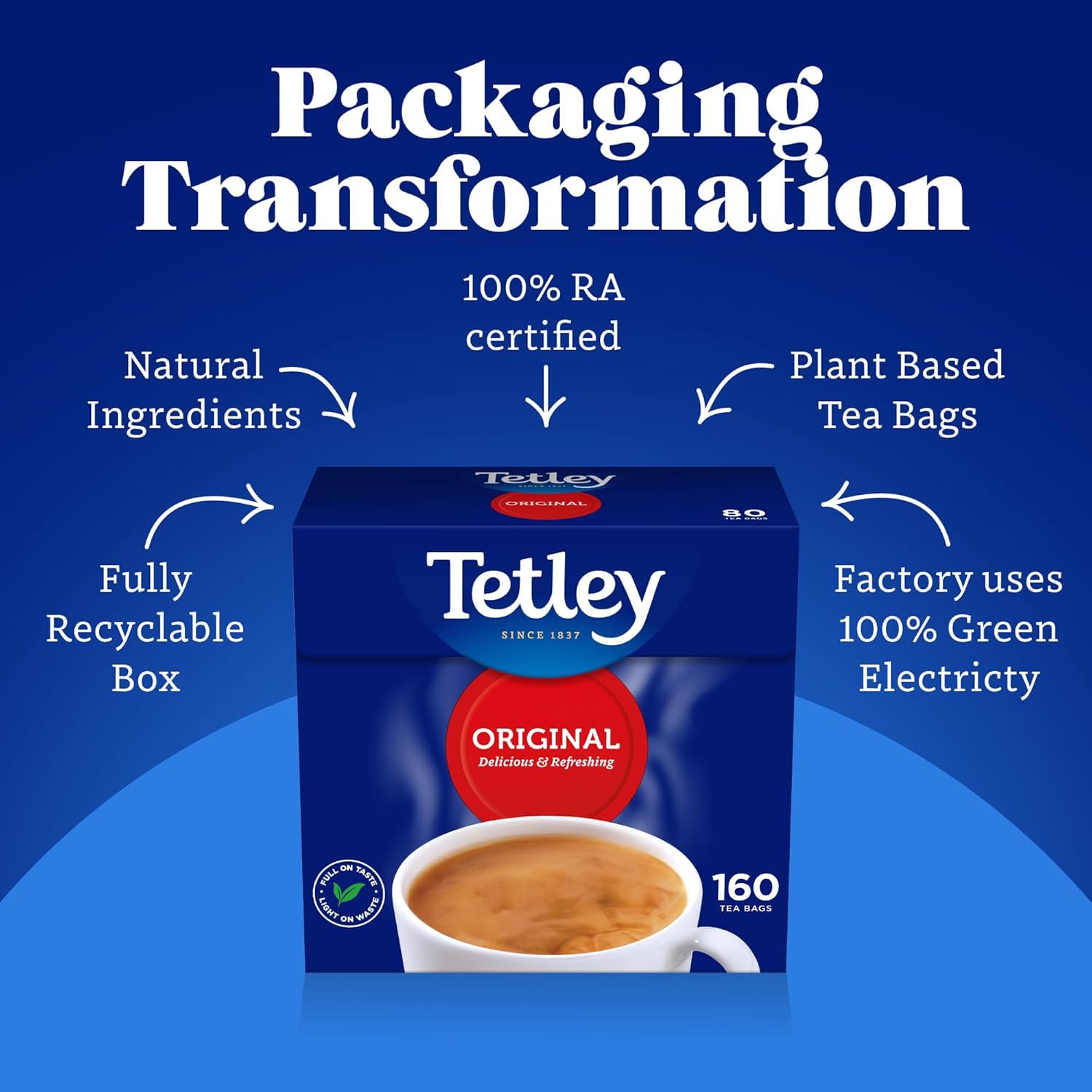 Tetley Everyday Original Tea - 160 Tea Bags, Black Tea Blend 9