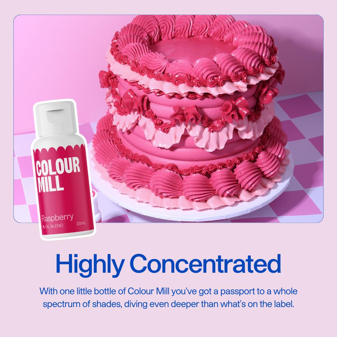 Colour Mill Oil Blend Food Colouring - Baby Pink, 20ml Oil-Based Baking Colouring 4