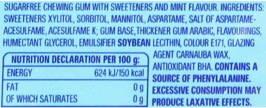 Wrigley's - Extra Peppermint Chewing Gum Sugar Free (84 g)