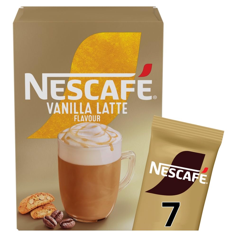 NESCAFÉ Vanilla Latte Instantkaffee 7 x 18,5 g Beutel