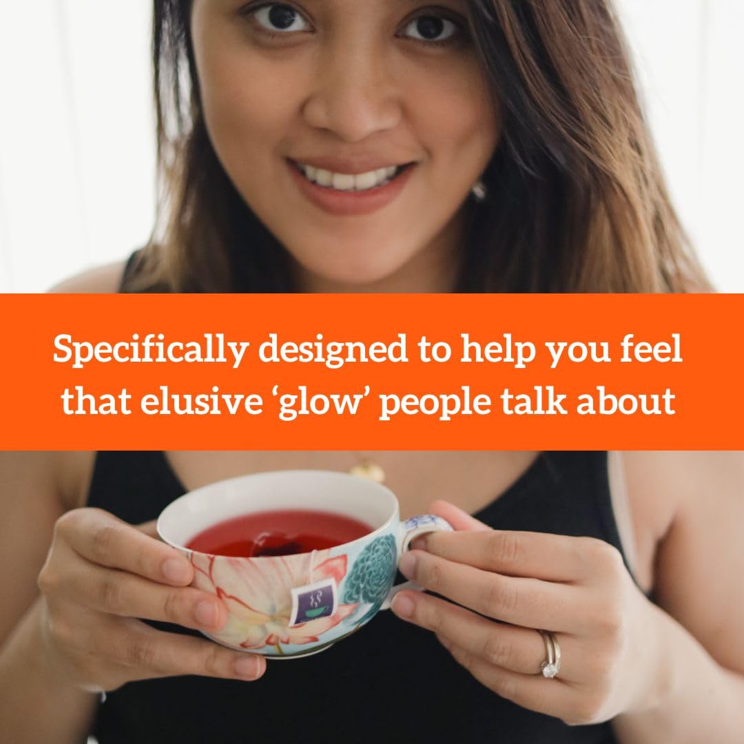 HOTTEA MAMA Get Up & Glow Organic Whole Fruit Tea | Vitamin C Rich | Caffeine-Free Pregnancy & Breastfeeding Tea 7