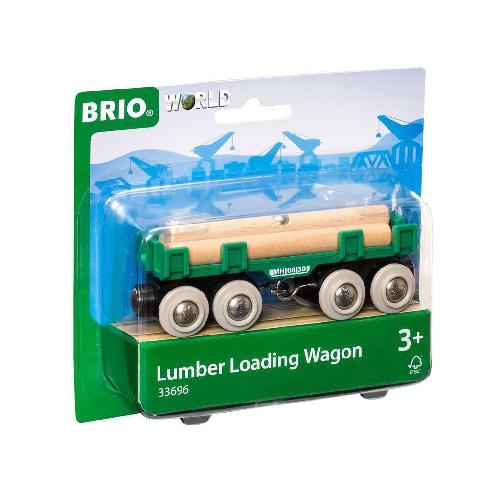 BRIO World Lumber Loading Wagon Train Set - Compatible with All BRIO Railway Sets, Age 3+ 8