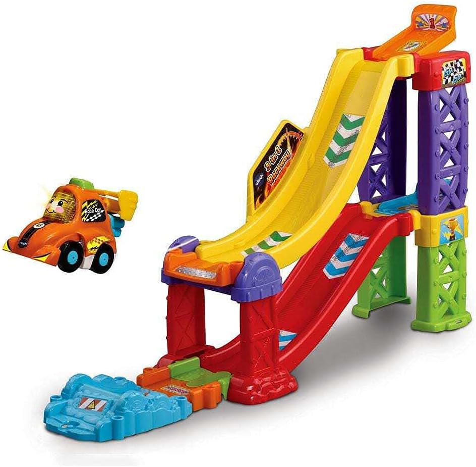 VTech Toot-Toot Drivers 3-in-1 Raceway - Stunt Track with SmartPoint Technology for Toddlers 1-5 Years