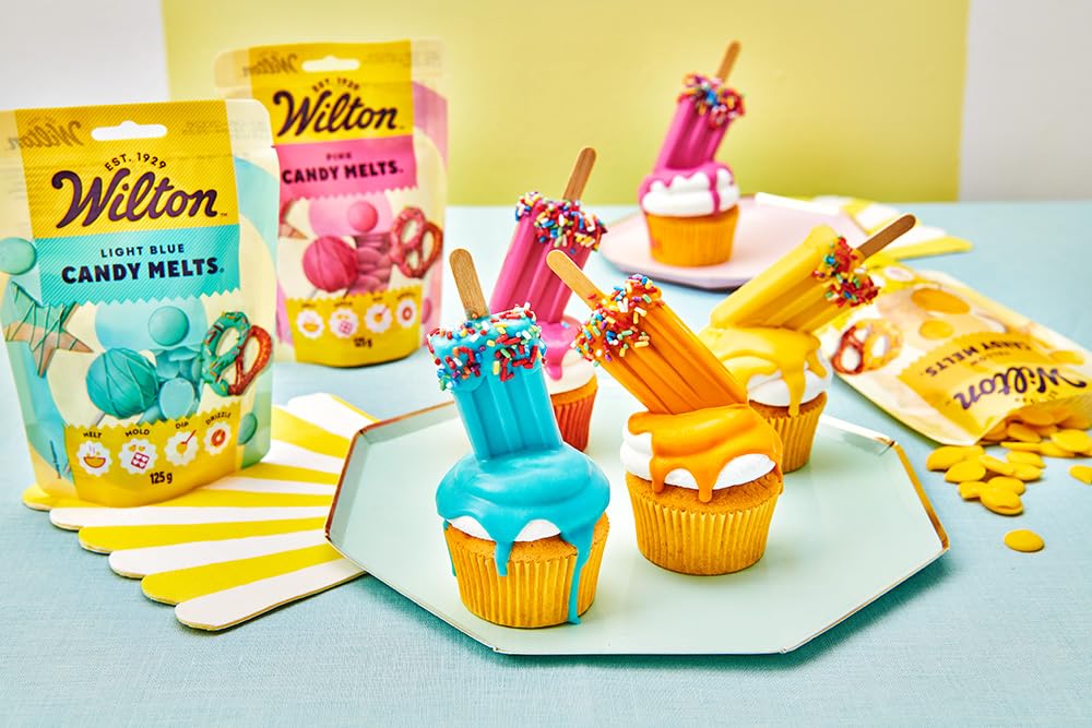 Wilton Candy Melts Pink - Sweet Creamy Flavour Melting Candy for Dipping & Molding | 125g 6