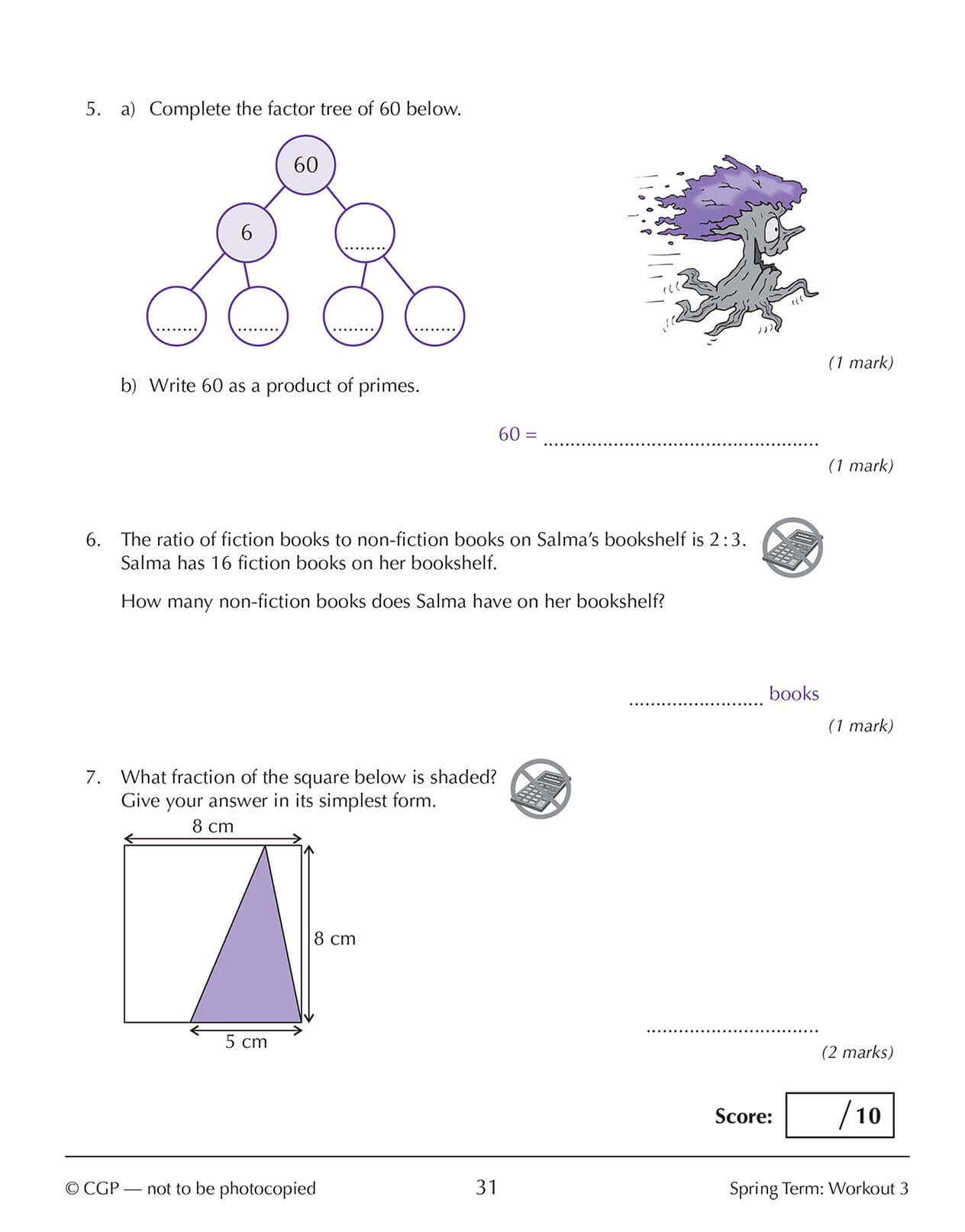 CGP New KS3 Maths 10-Minute Weekly Workouts - Year 8 | Catch-up & Home Learning 7