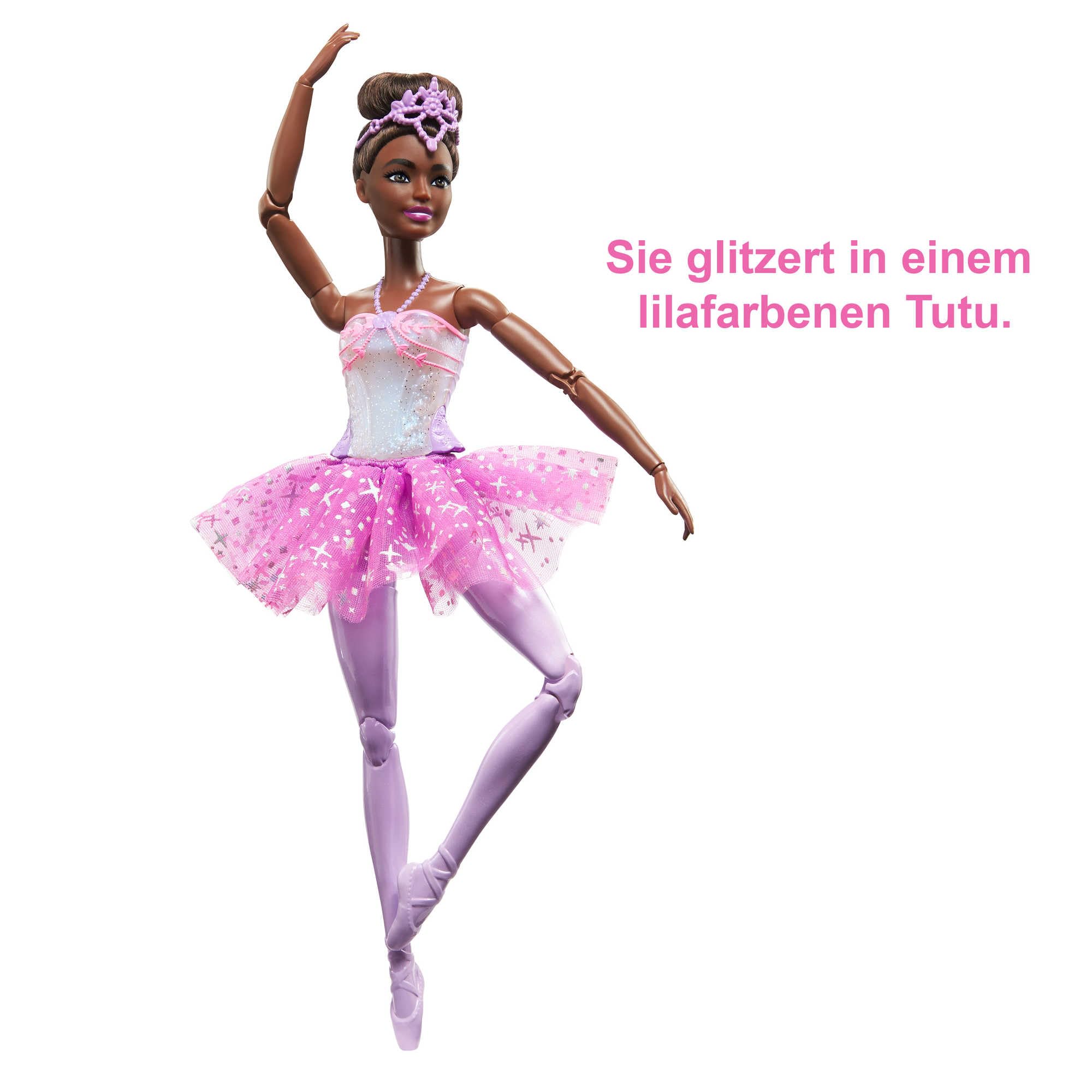 Barbie Magical Ballerina Doll - Light-Up Purple Tutu, Black Hair,3+ Years 12