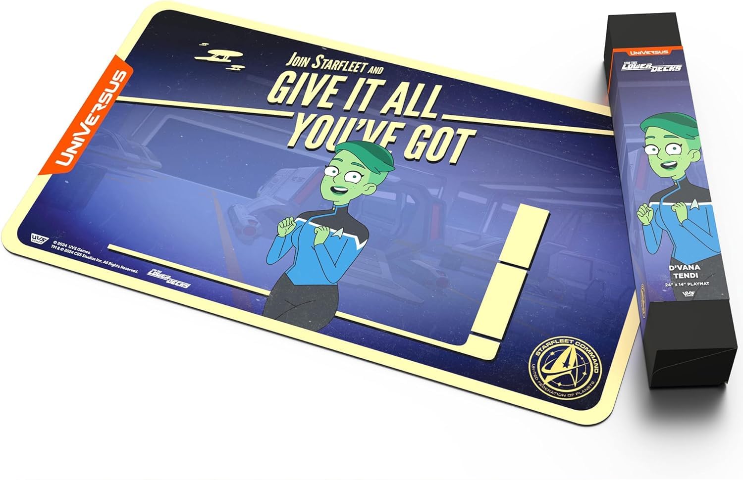 UniVersus Star Trek: Lower Decks D’Vana Tendi Playmat - 24 x 14 Inches Neoprene