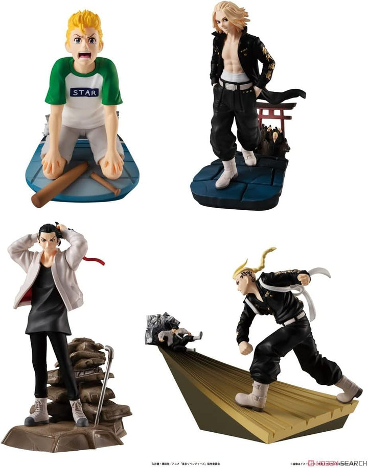 Tokyo Revengers Megahouse Petitrama Series Trading Figure - 8 cm Toman Heroic Scene Collectible