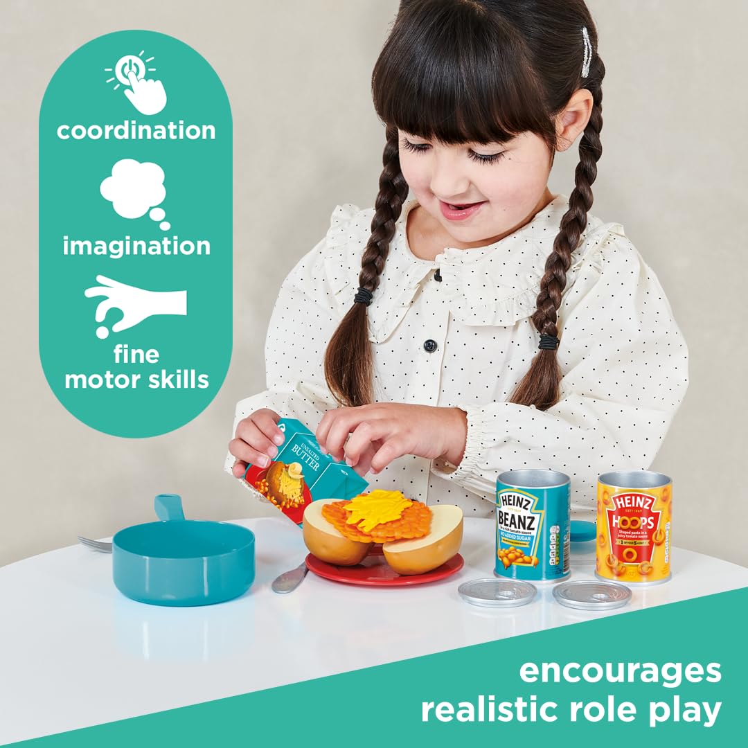 Casdon Heinz Beanz & Hoops Make & Play Set - Pretend Play Kitchen Toy for Ages 2+