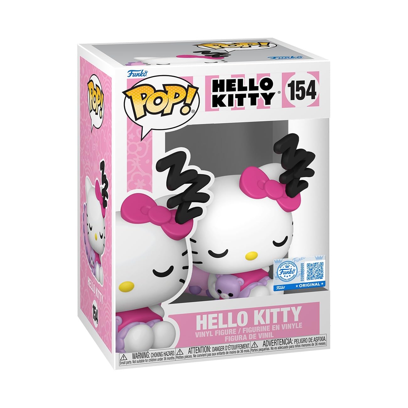 Funko Sanrio Hello Kitty Sleeping Chibi Figure - Amazon Exclusive | 3.75-inch Vinyl | Collectible