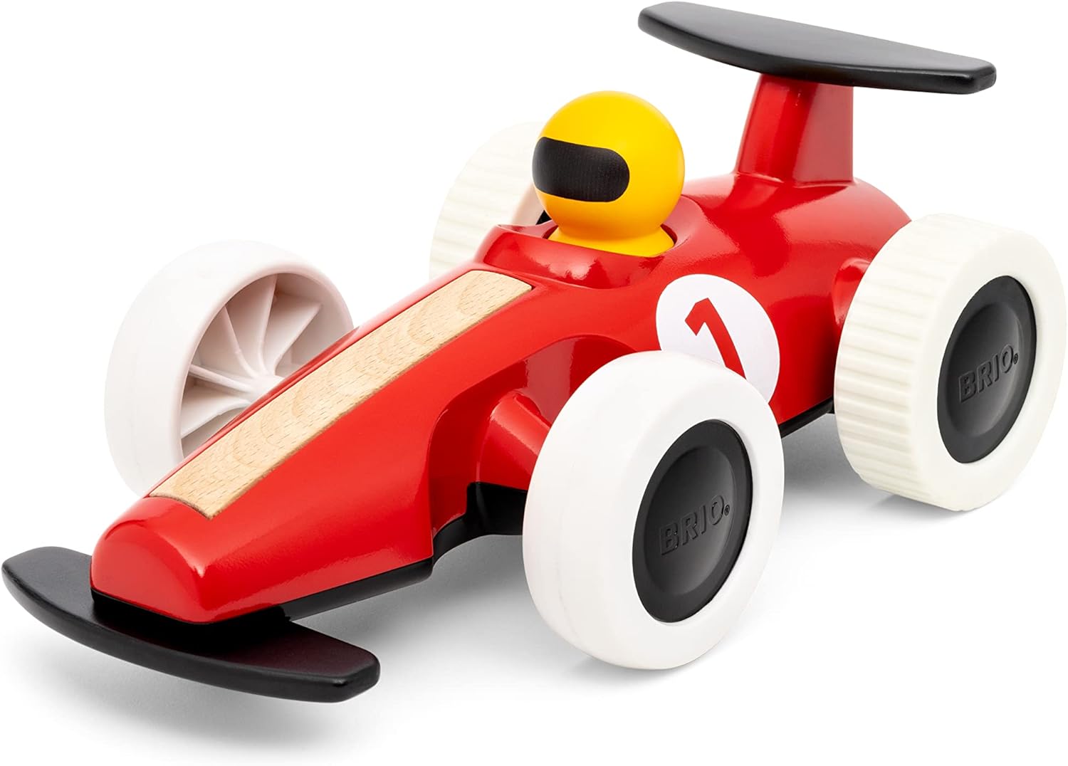 BRIO Large Pull Back F1 Race Car - Educational Toddler Vehicle for Ages 18 Months+ 3
