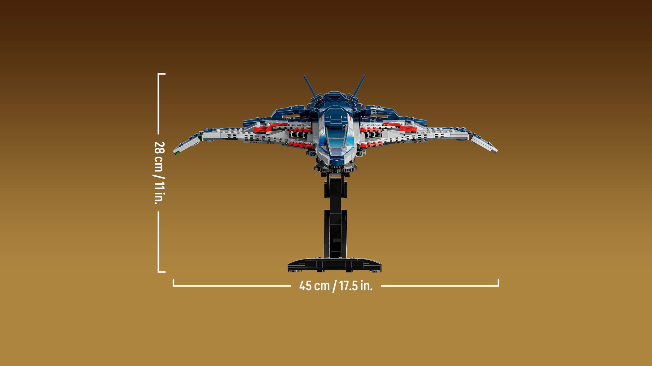 LEGO Marvel Avengers: Age of Ultron Quinjet - Buildable Super Hero Plane with 5 Minifigures